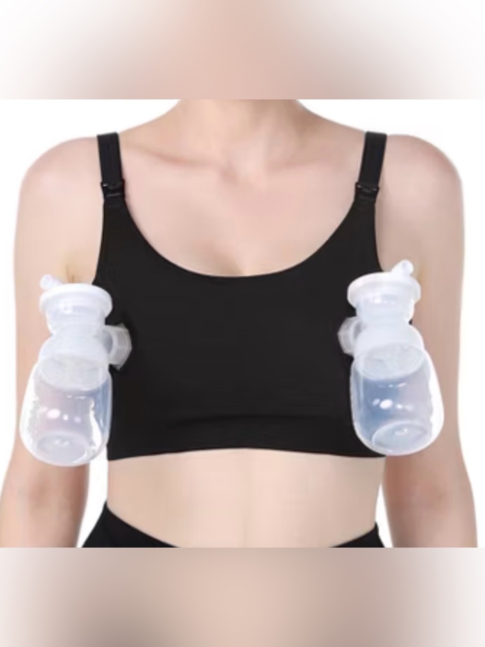 Momcozy 4 in 1 hands free pumping bra . NWT black size large